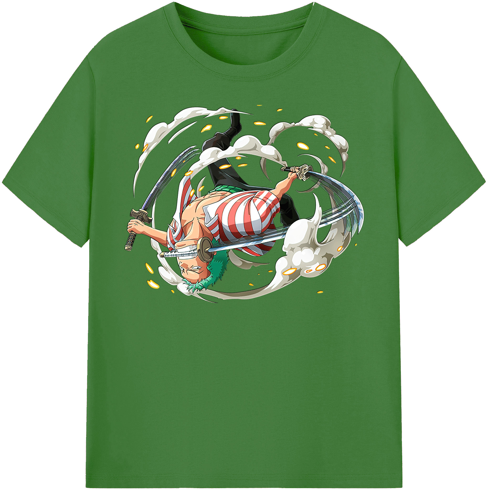 ワンピース ロロノア・ゾロ ONE PIECE Roronoa Zoro レディースカジュアルプリントTシャツ（綿100％）